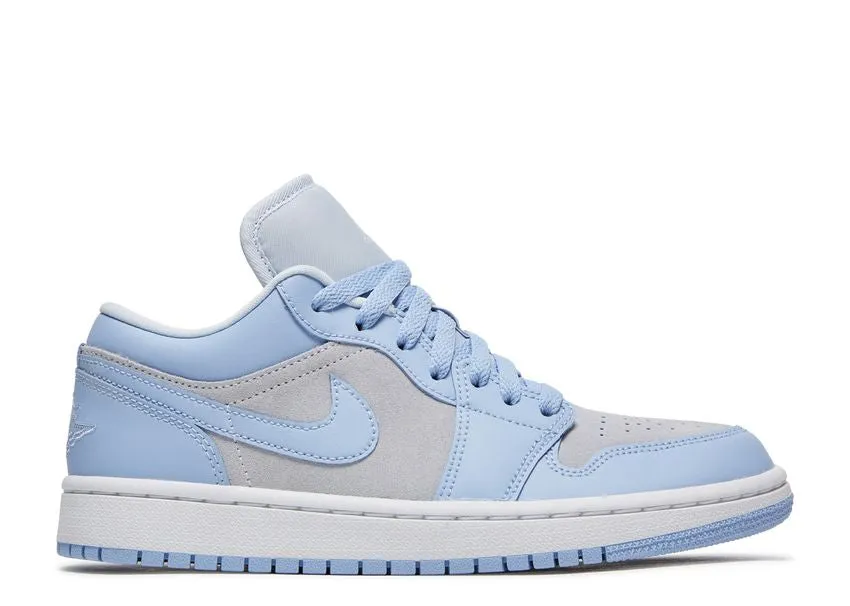 mesh ventilation City Look Air Jordan 1 Low Football Grey Aluminum