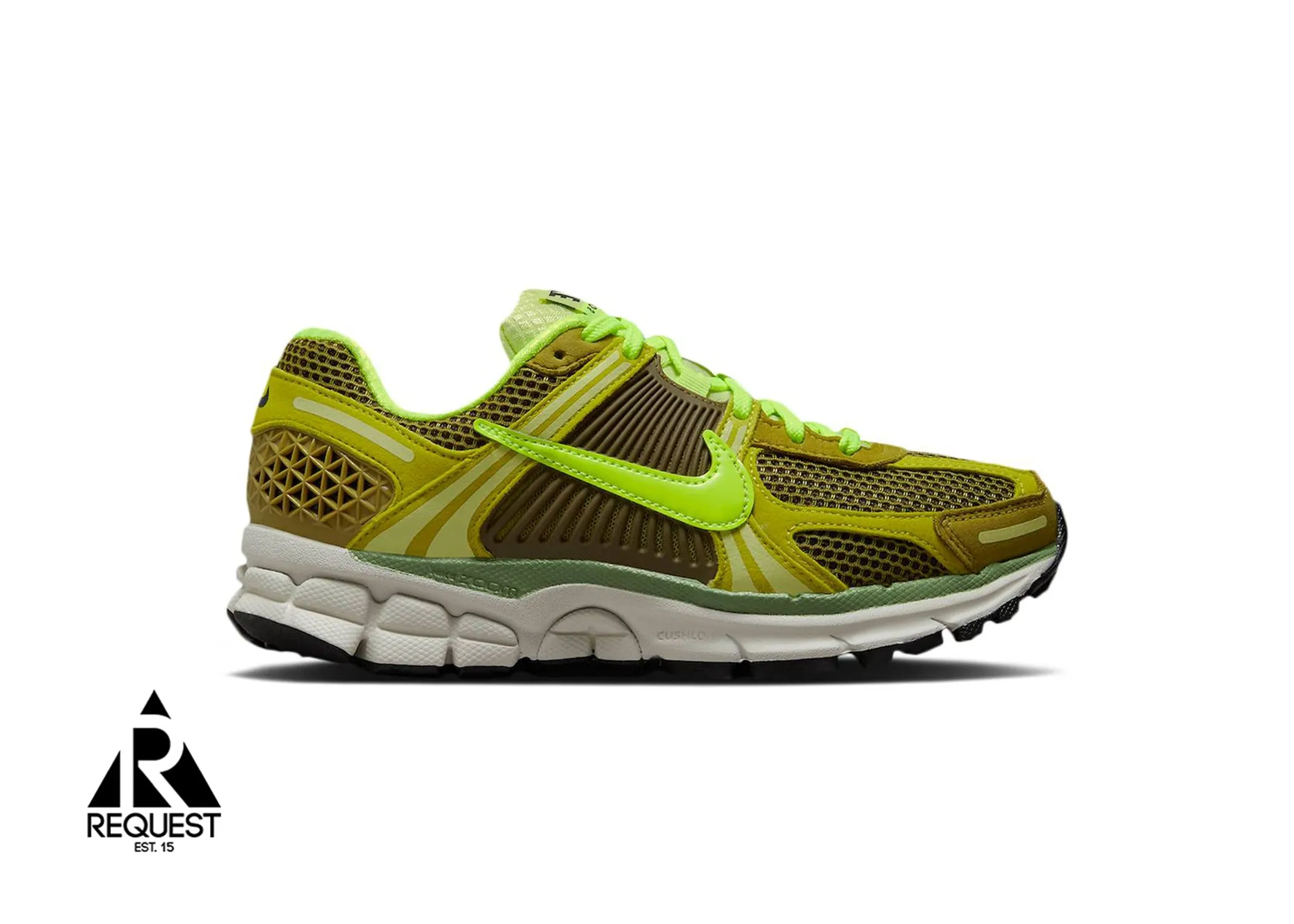 Zoom Vomero 5 "Olive Volt" (W) running in a community park shoes Tested performance