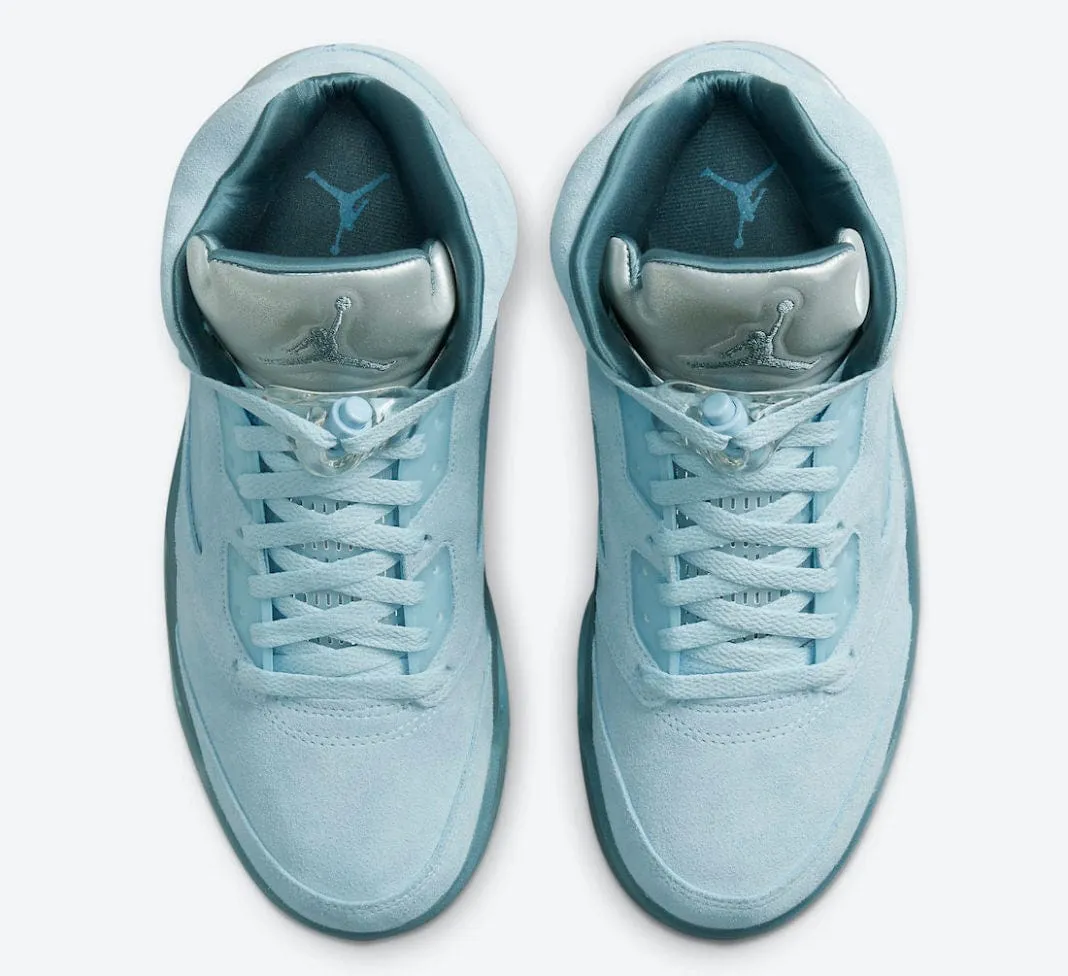 Air Jordan 5 Retro Blue Bird (W) Timeless Look Indoor style