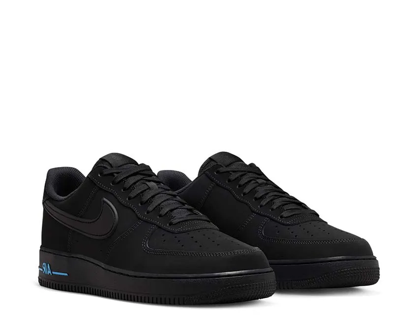 Nike Air Force 1 '07 "Black University Blue" Smart Choice Quick lace