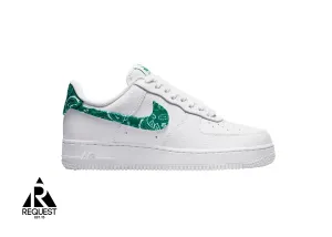 Air Force 1 Low '07 Essential "White Green Paisley (W)" City Stride