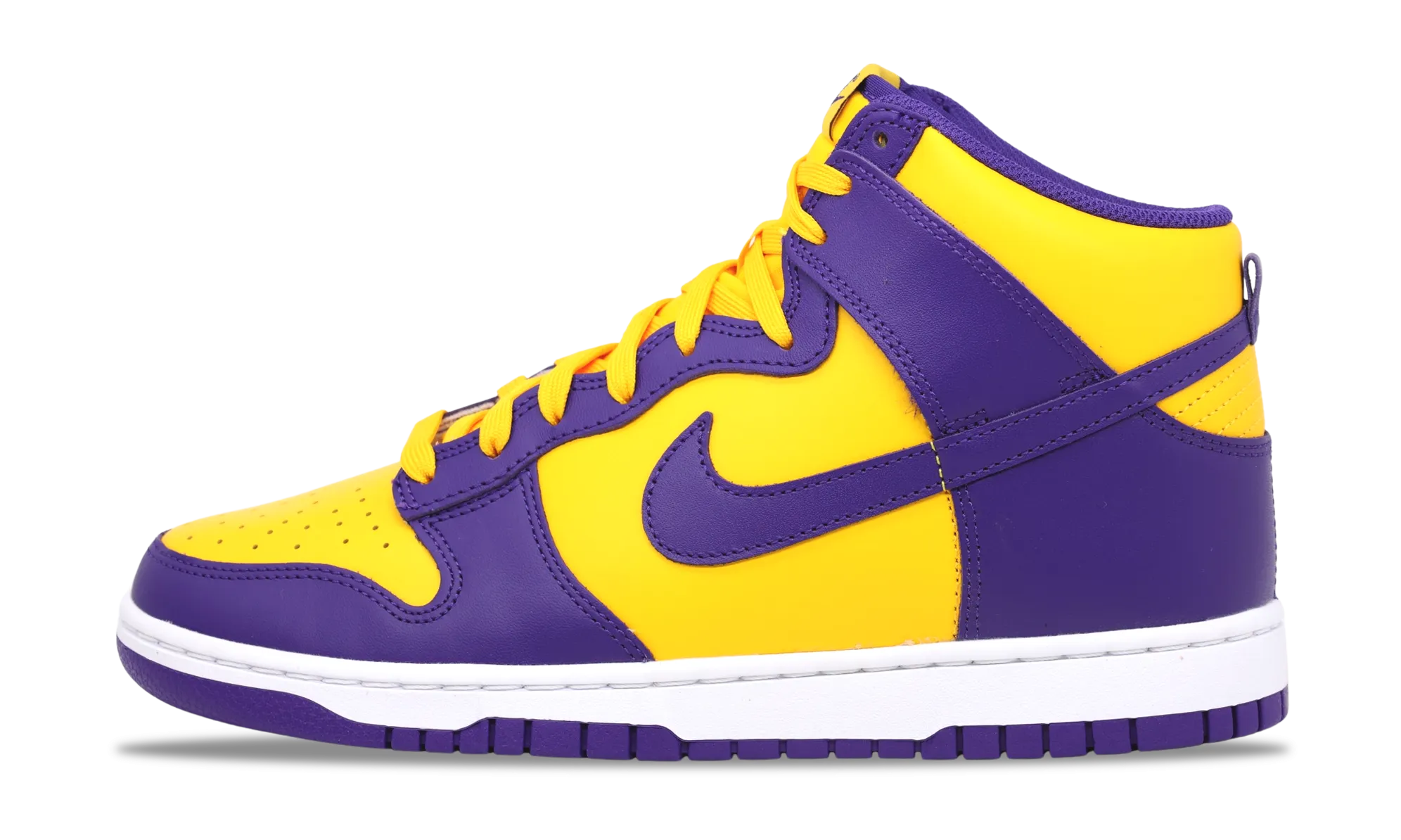 Gym ready Nike Dunk High Lakers