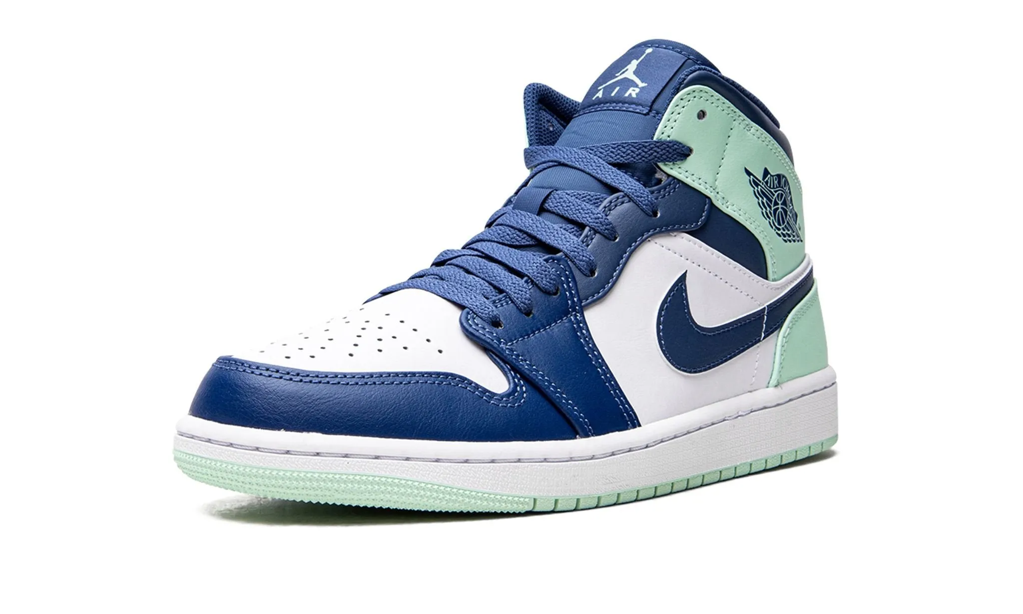 Outdoor Walk Tread Pattern Air Jordan 1 Mid Blue Mint