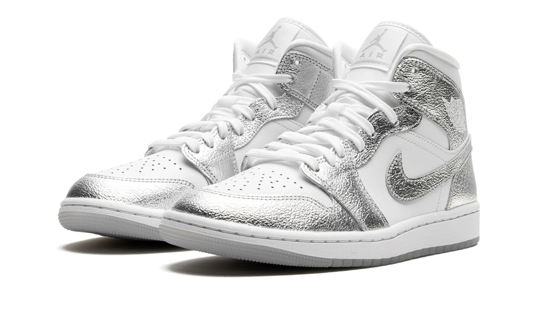 Wmns Air Jordan 1 Mid SE 'Metallic Silver' Relax Days