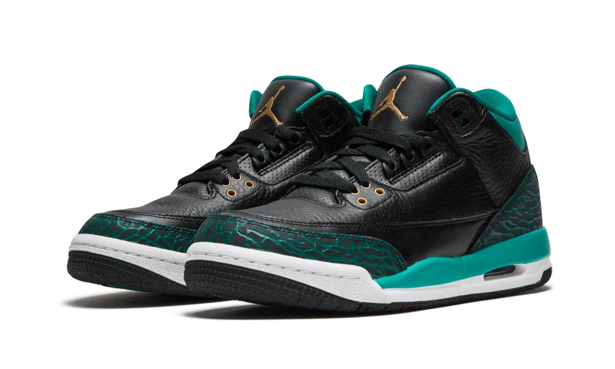 Air Jordan 3 Retro GS "Teal" Feet Relief Fit Mode