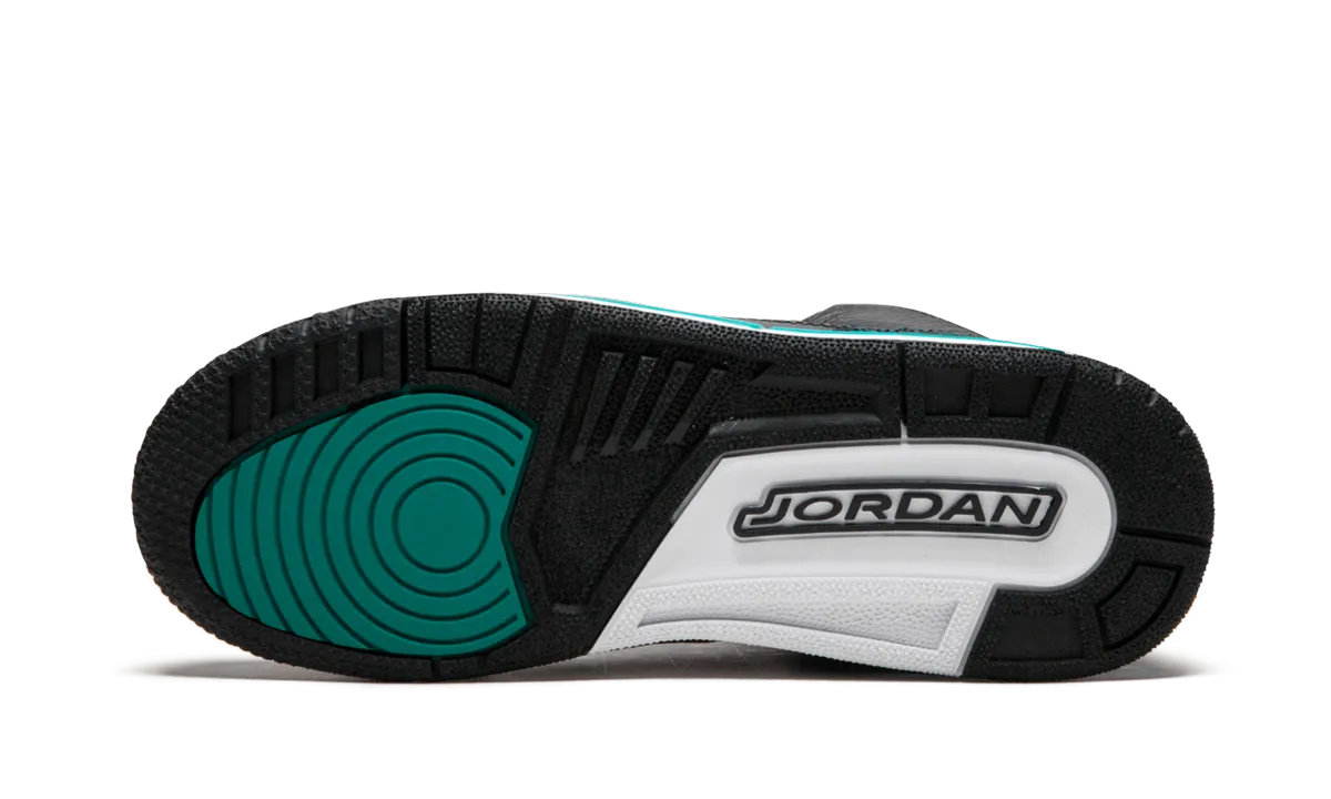 Air Jordan 3 Retro GS "Teal" Elastic Band Sleek Wear
