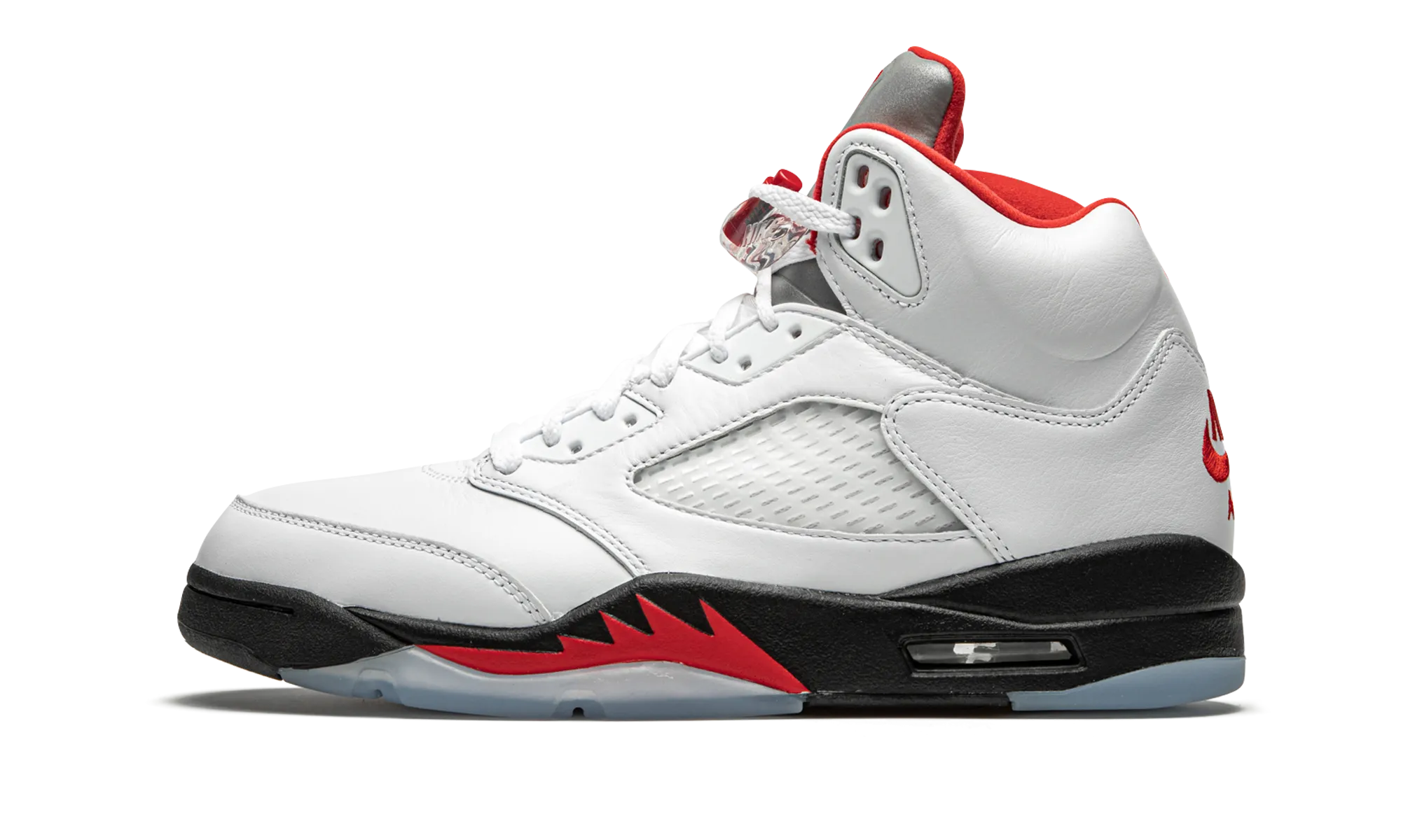 Night Style Jordan 5 Retro "Fire Red Silver Tongue"