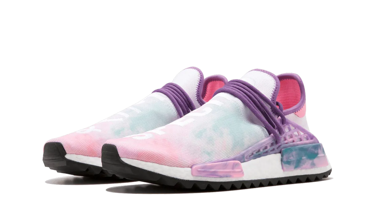 NMD Humanrace Trail "Pharrell Williams - Holi Festival Pink Glow" Work Break Laidback Mood