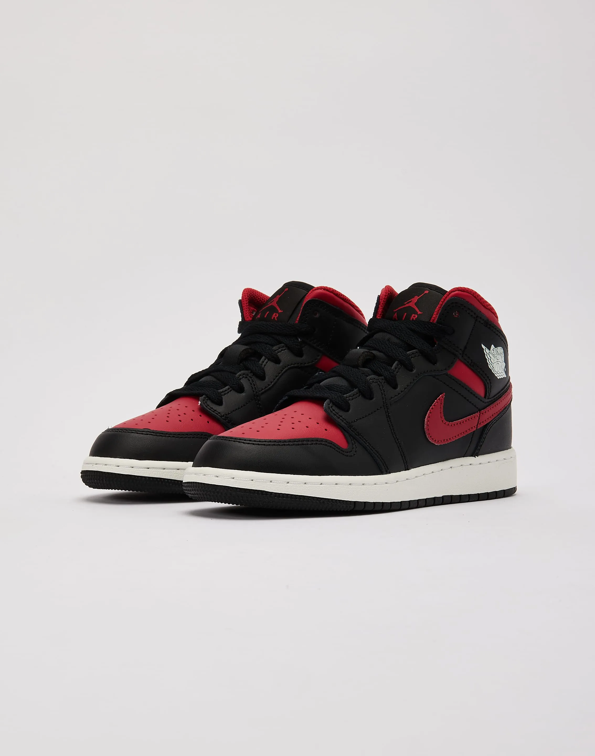 Jordan Air Jordan 1 Mid Grade-School Core Support Soft Tone