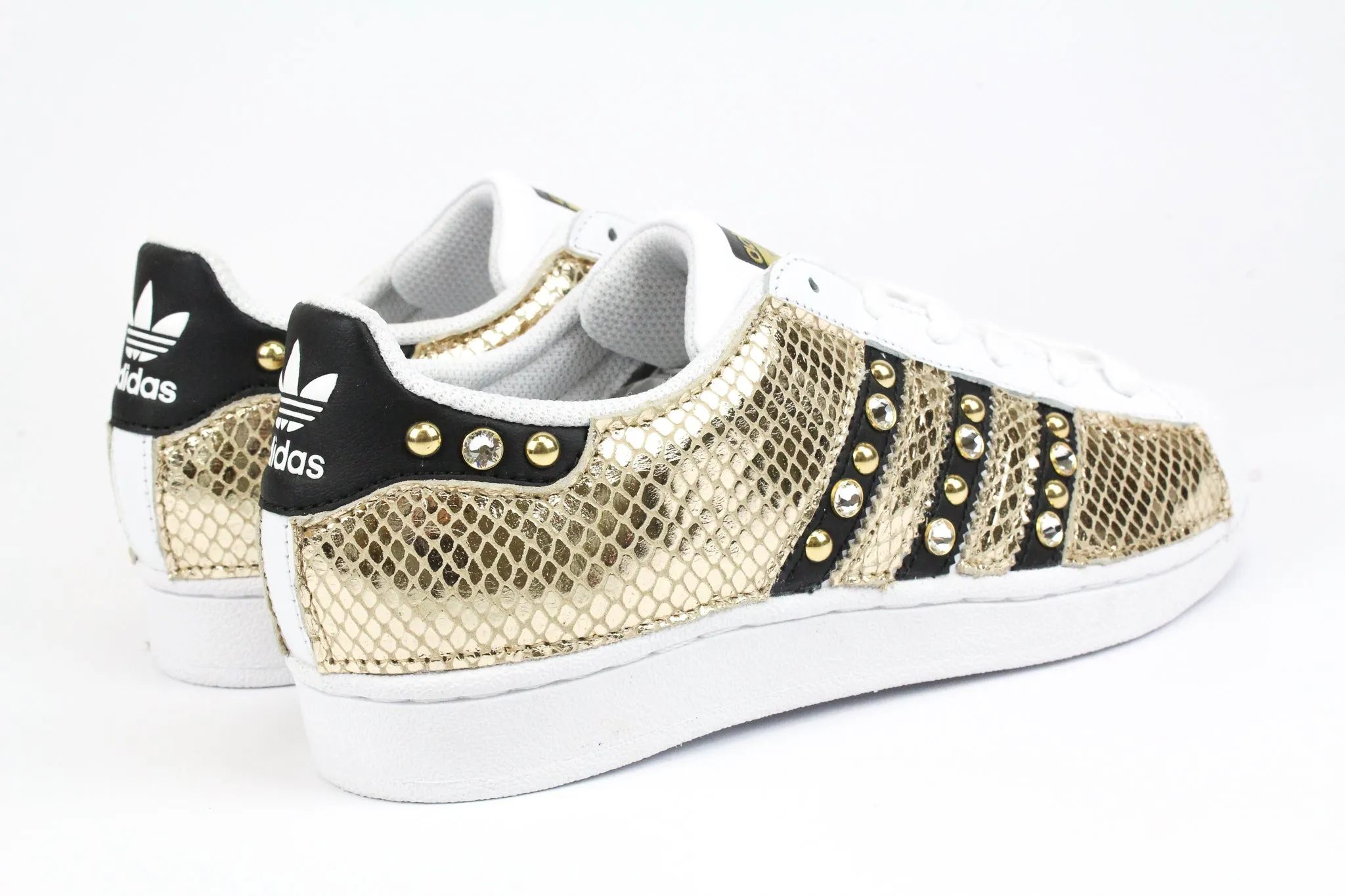 Timeless Style Footwear Adidas Superstar Total Pitone Gold & Strass