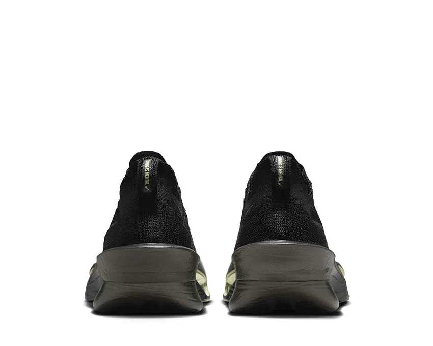 running in a soccer field area shoes indoor accessory Nike Air ZoomX Alphafly Next 3% "Olive Aura"