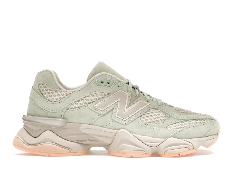 New Balance 9060 The Whitaker Group Missing Pieces Silver Moss Green Durable Fabric Posture aid