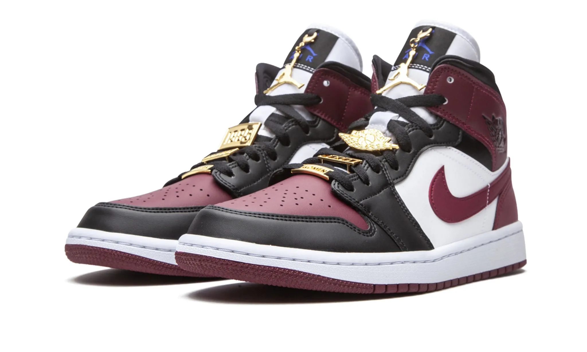 Wmns Air Jordan 1 Mid SE Gold Pendants Light Travel