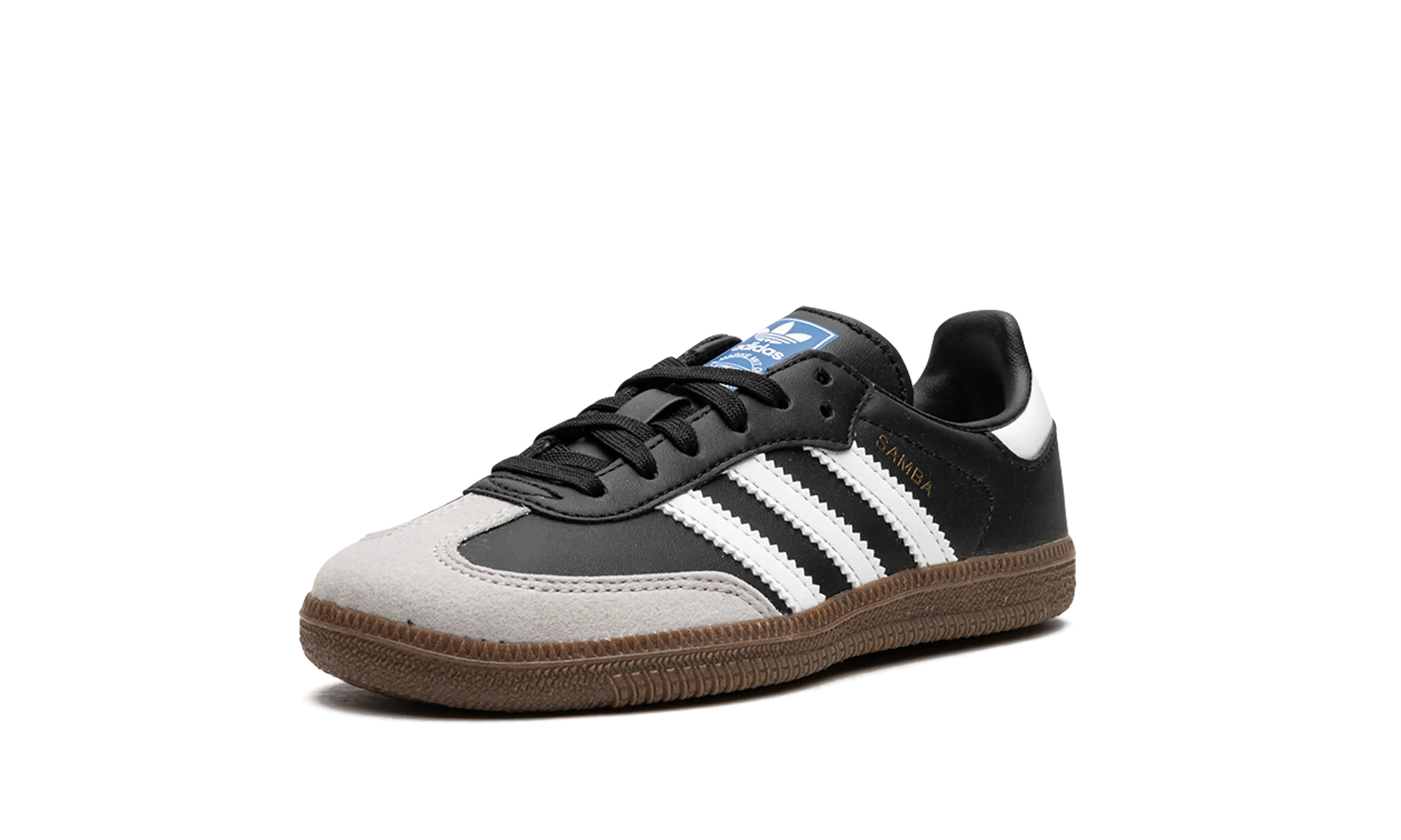 Slip On Design Minimal Build Samba Vegan Kids "Black / White / Gum"