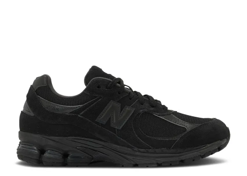 New Balance 2002R Triple Black Suede No Pressure Fit Trail Step