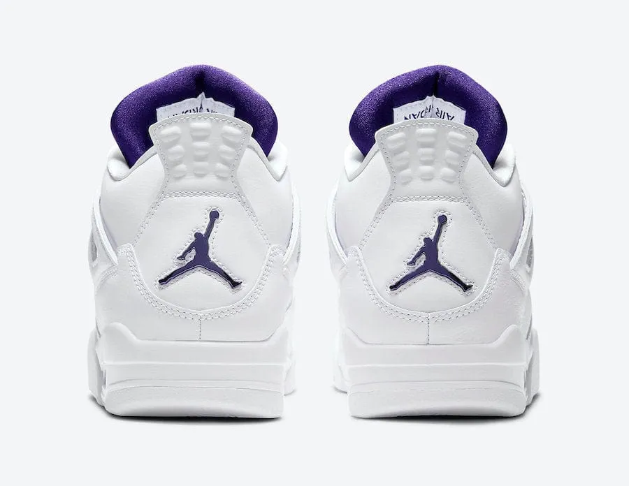 Bus Hop Cafe Style Jordan 4 Retro Metallic Purple (GS)