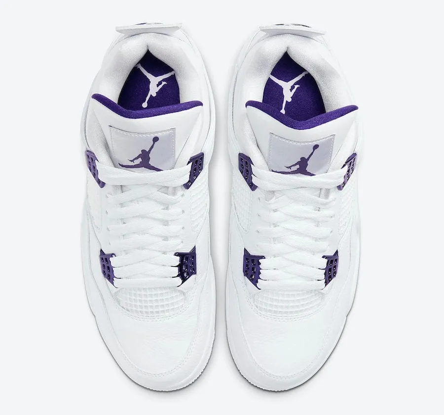 Spring Walk Street Walk Jordan 4 Retro Metallic Purple (GS)
