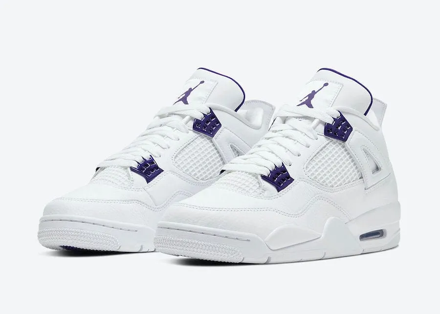 Soft Shell Jordan 4 Retro Metallic Purple (GS)