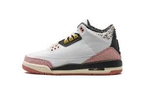Air Jordan 3 GS "White/Red Stardust" Neutral design