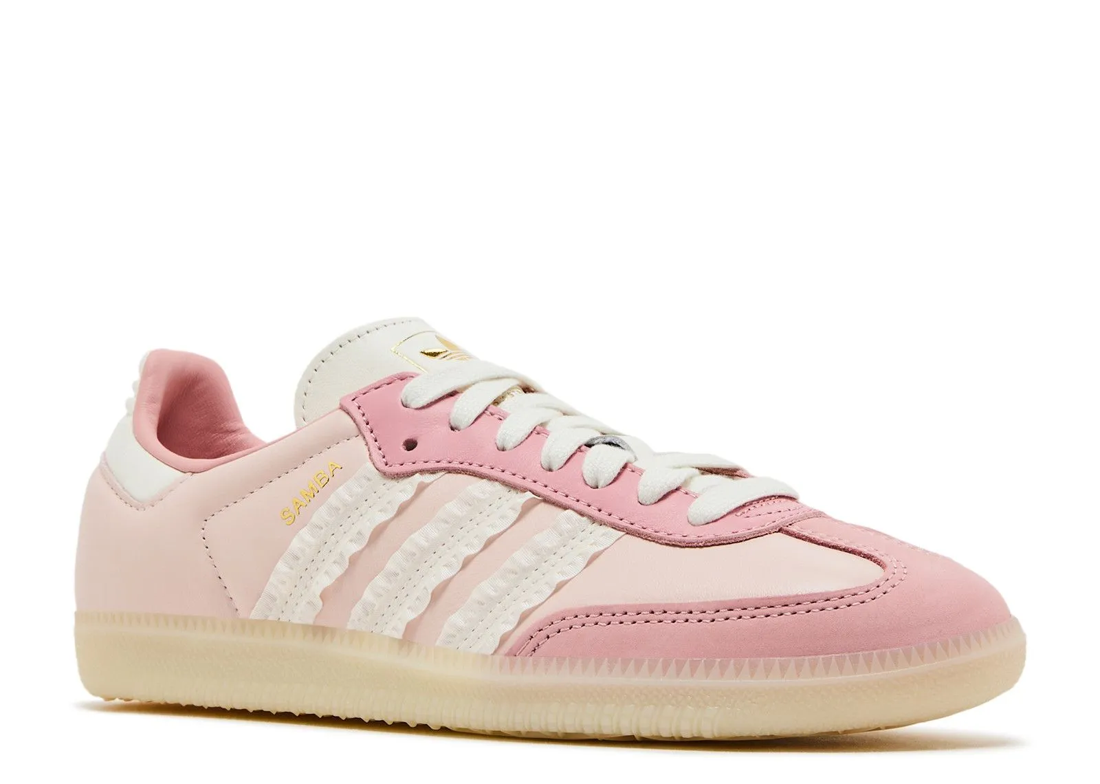 Lunch Jog Easy   To   Wear Adidas Samba Ruffle Stripes Pack Wonder Mauve