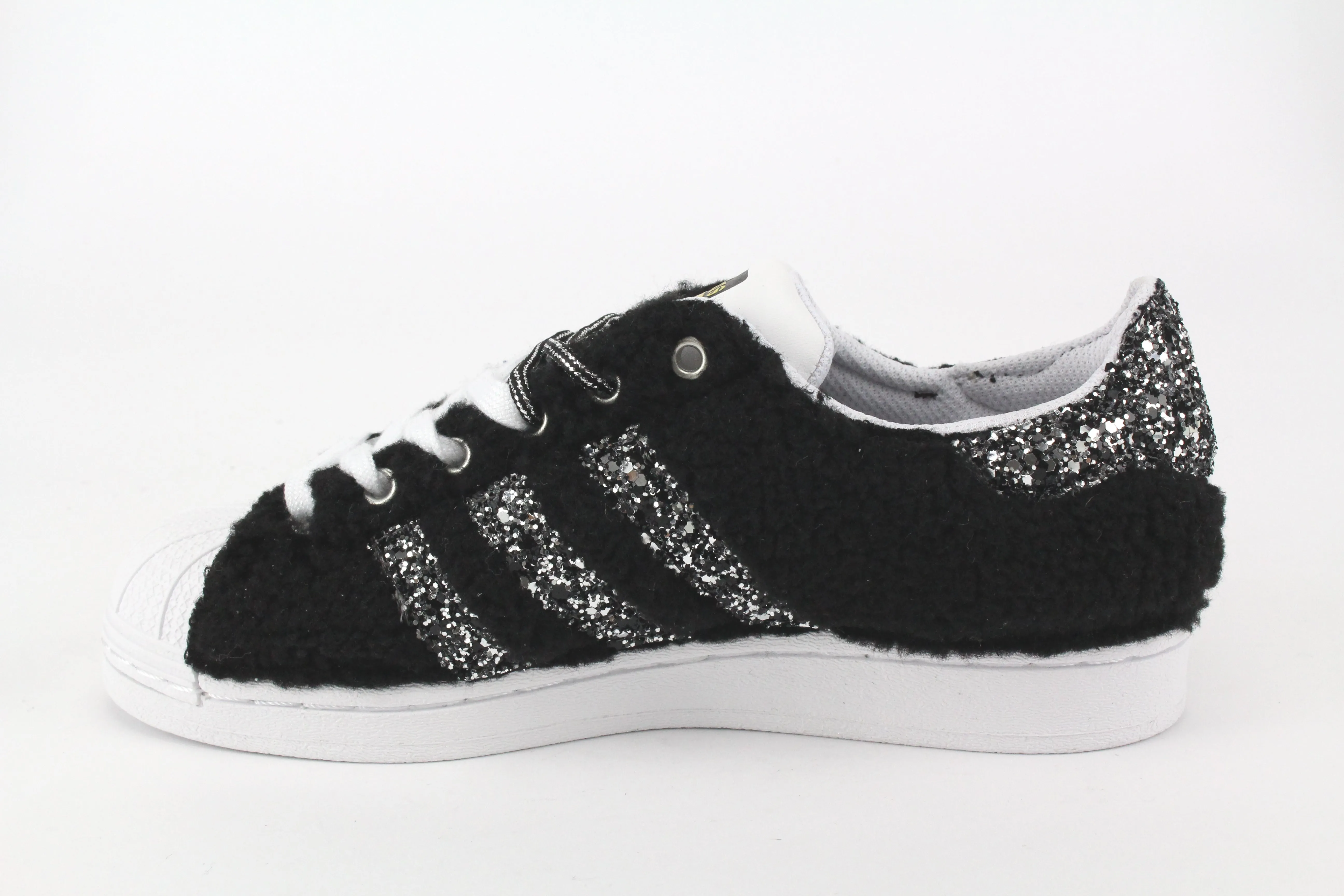 Lake Step Adidas Superstar Lamb & Glitter Argento
