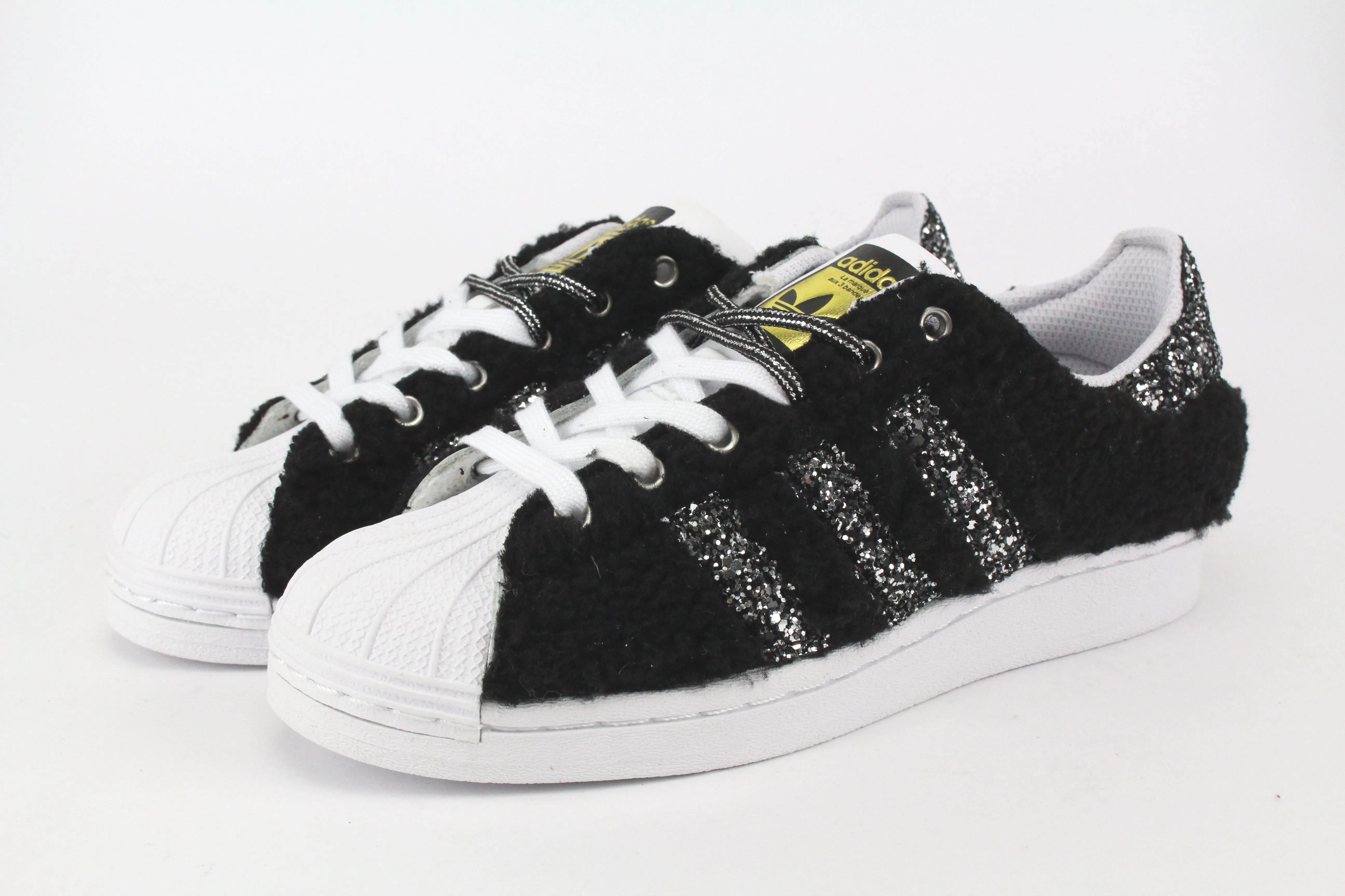 Adidas Superstar Lamb & Glitter Argento Happy Steps