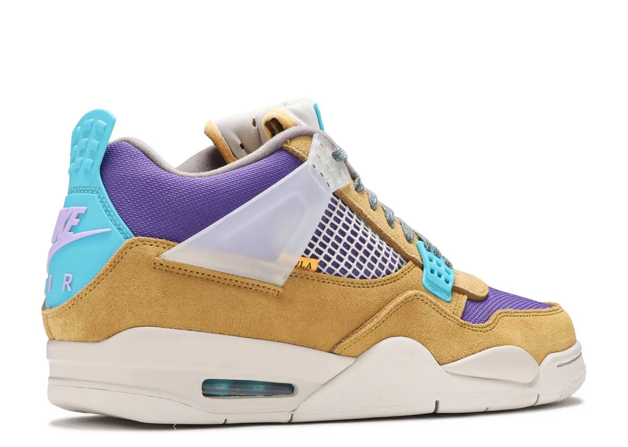 Air Jordan 4 Retro Union Desert Moss Work Ready Lead Step