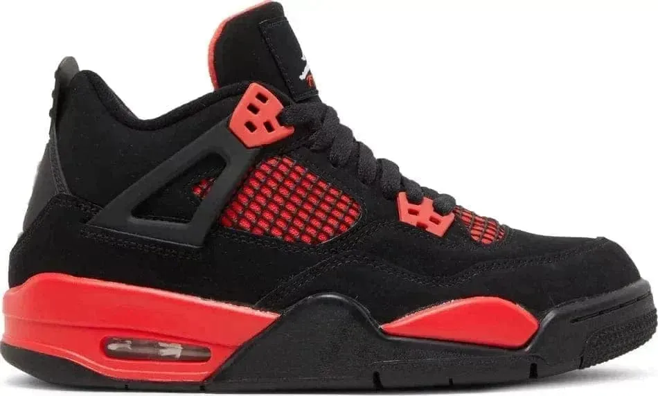 Smart Choice Minimalist Style Jordan 4 Retro Red Thunder (GS)