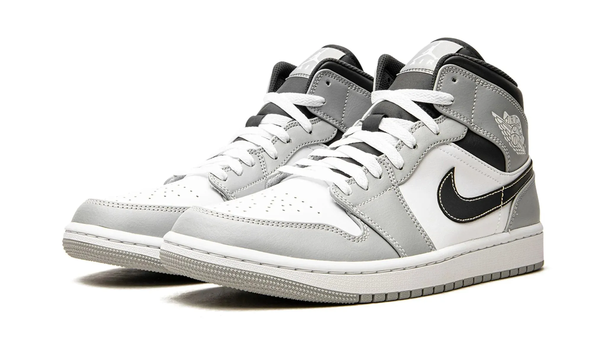 Air Jordan 1 Mid Anthracite/Light Smoke Grey 2.0 Gold Shine