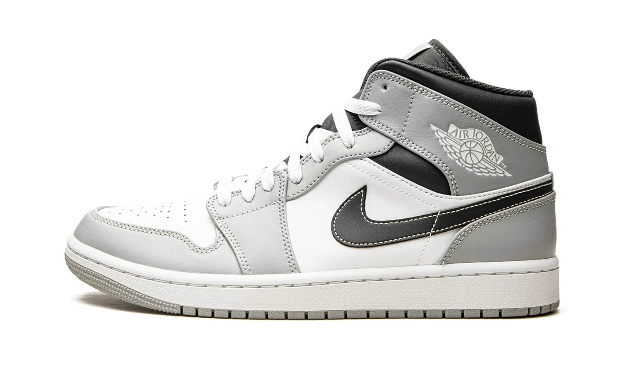 Youth Pick Chic Walk Air Jordan 1 Mid Anthracite/Light Smoke Grey 2.0