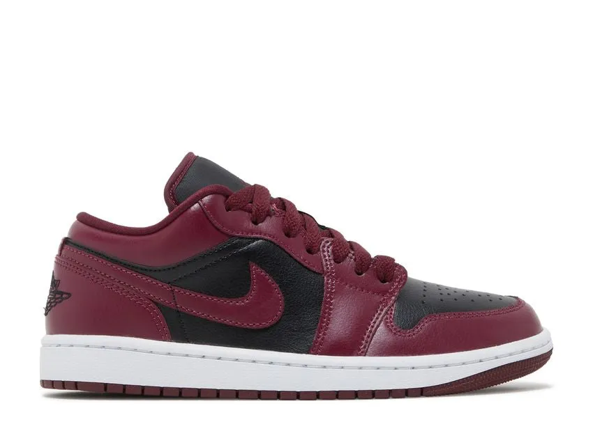 Street Edge Air Jordan 1 Low Black Dark Beetroot