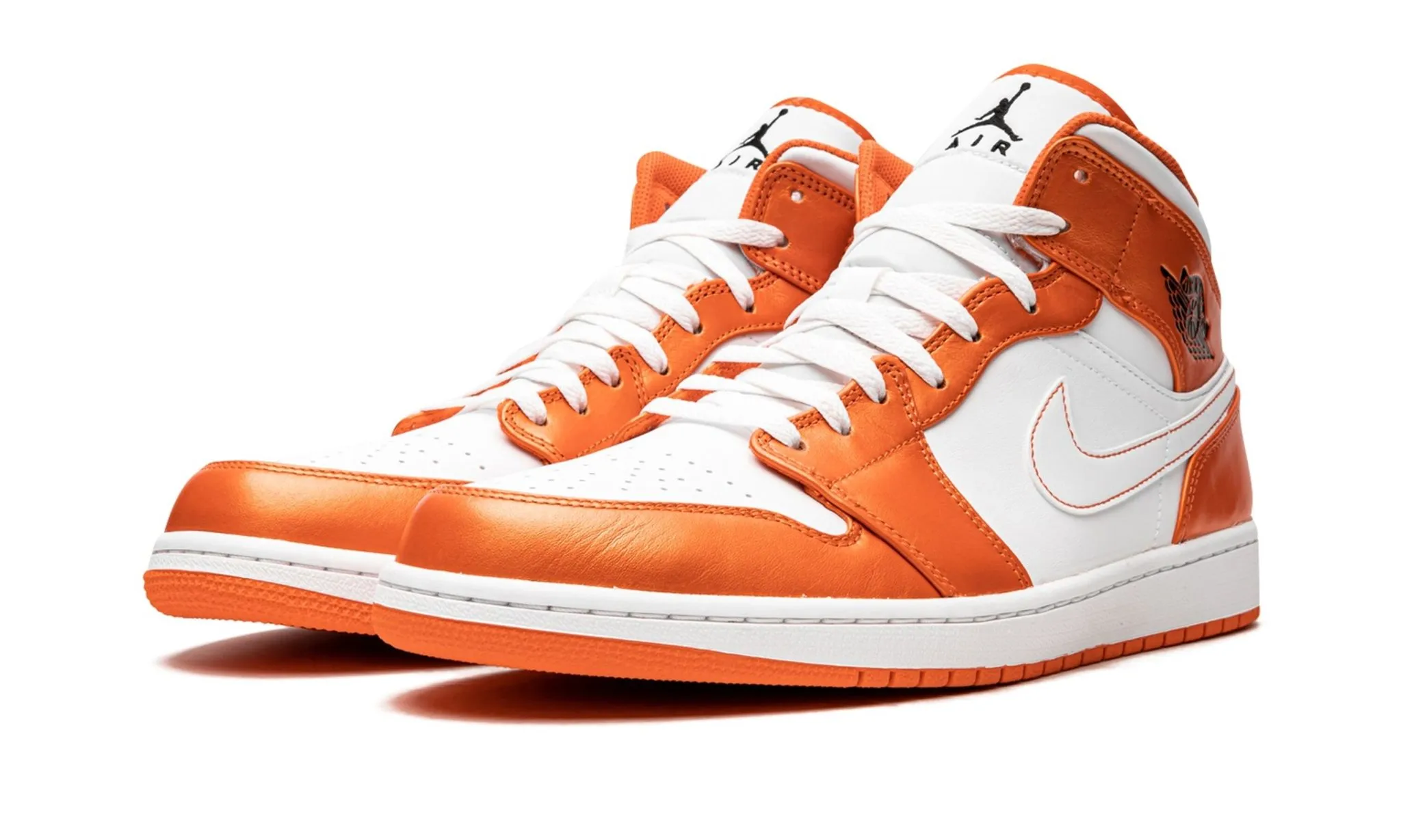 Air Jordan 1 Mid SE Electro Orange Flexible Materials