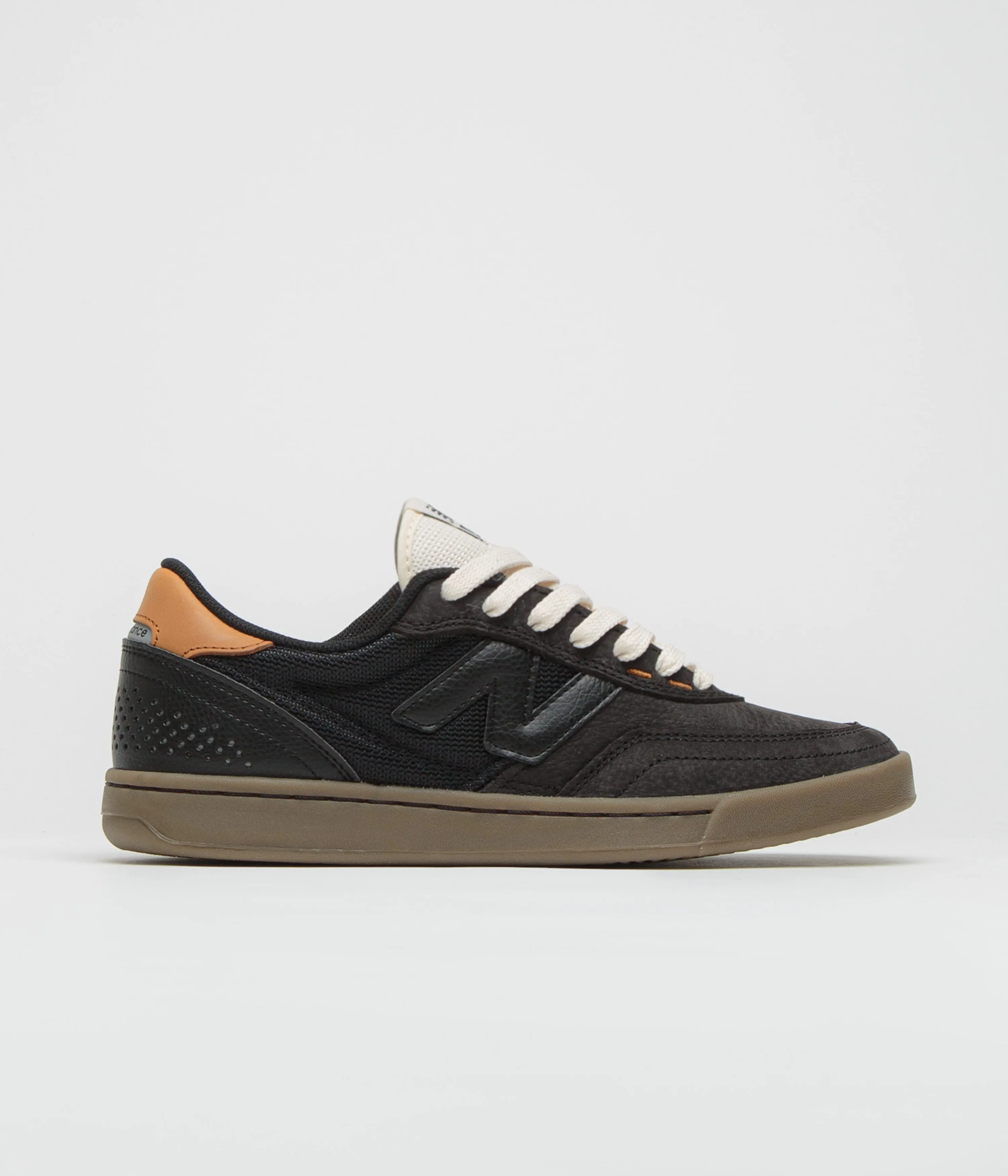 New Balance Numeric 440 Shoes - Black / Gum / Orange Desert-Ready Pastel tone Early Jog