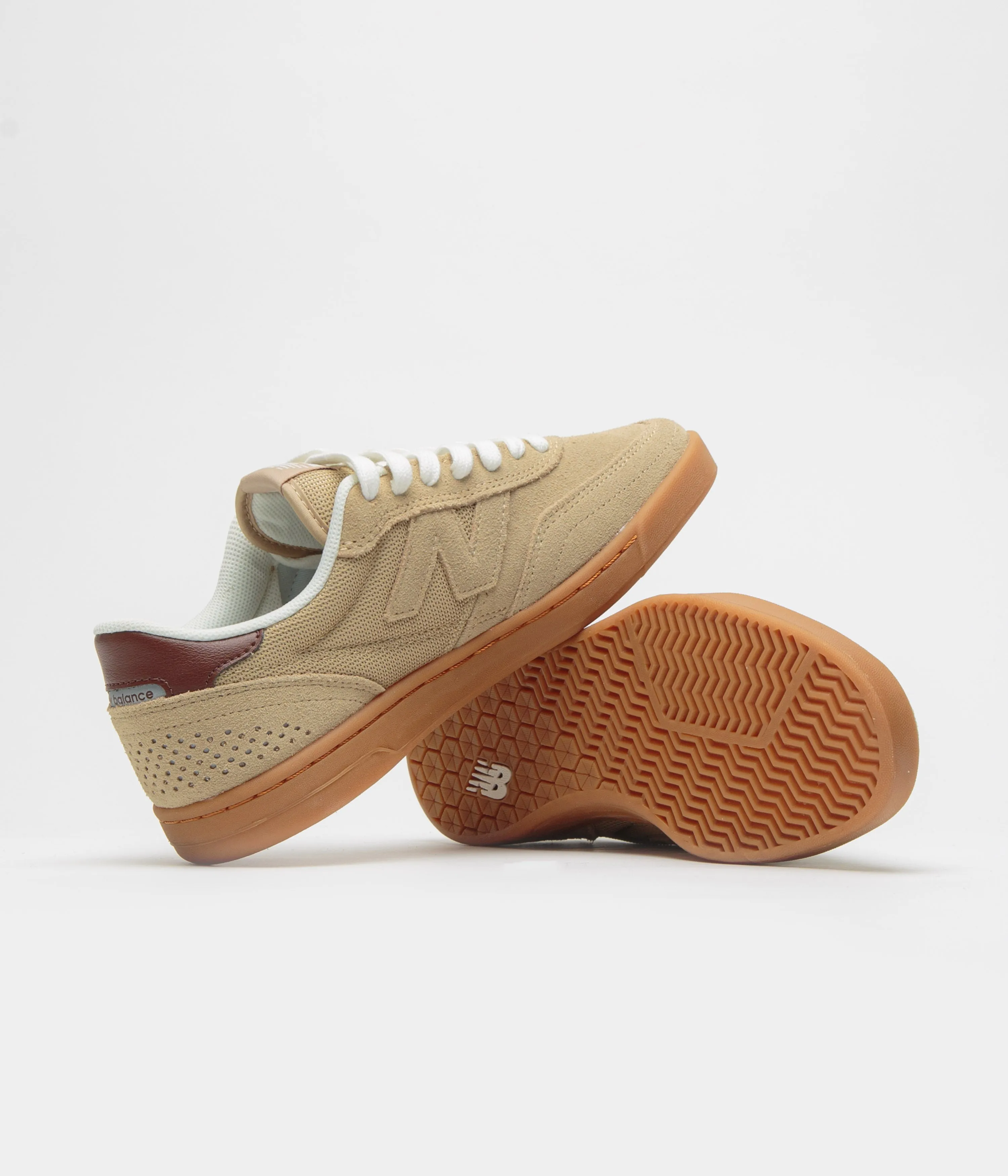 City Edge Comfort Padding Everyday-Core New Balance Numeric 440 V2 Shoes - Tan / Gum