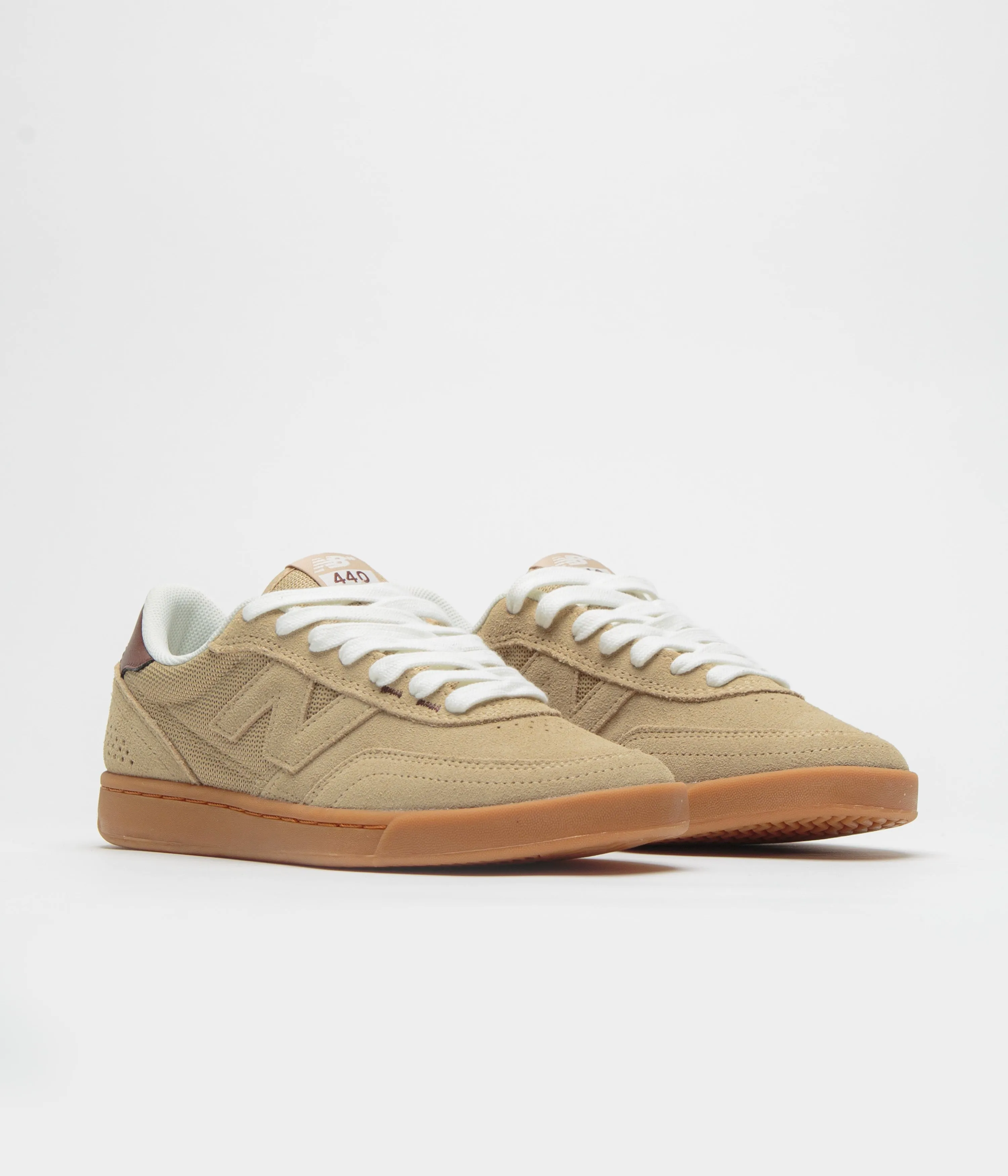 Everyday-Core New Balance Numeric 440 V2 Shoes - Tan / Gum Harbor Mood Ventilated Design