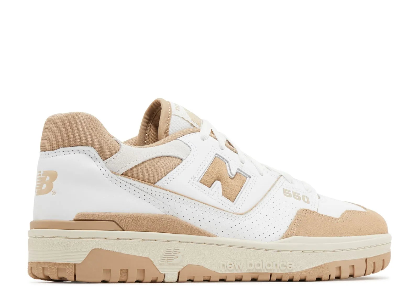 New Balance 550 White Incense Breathable fabric Flexible Step